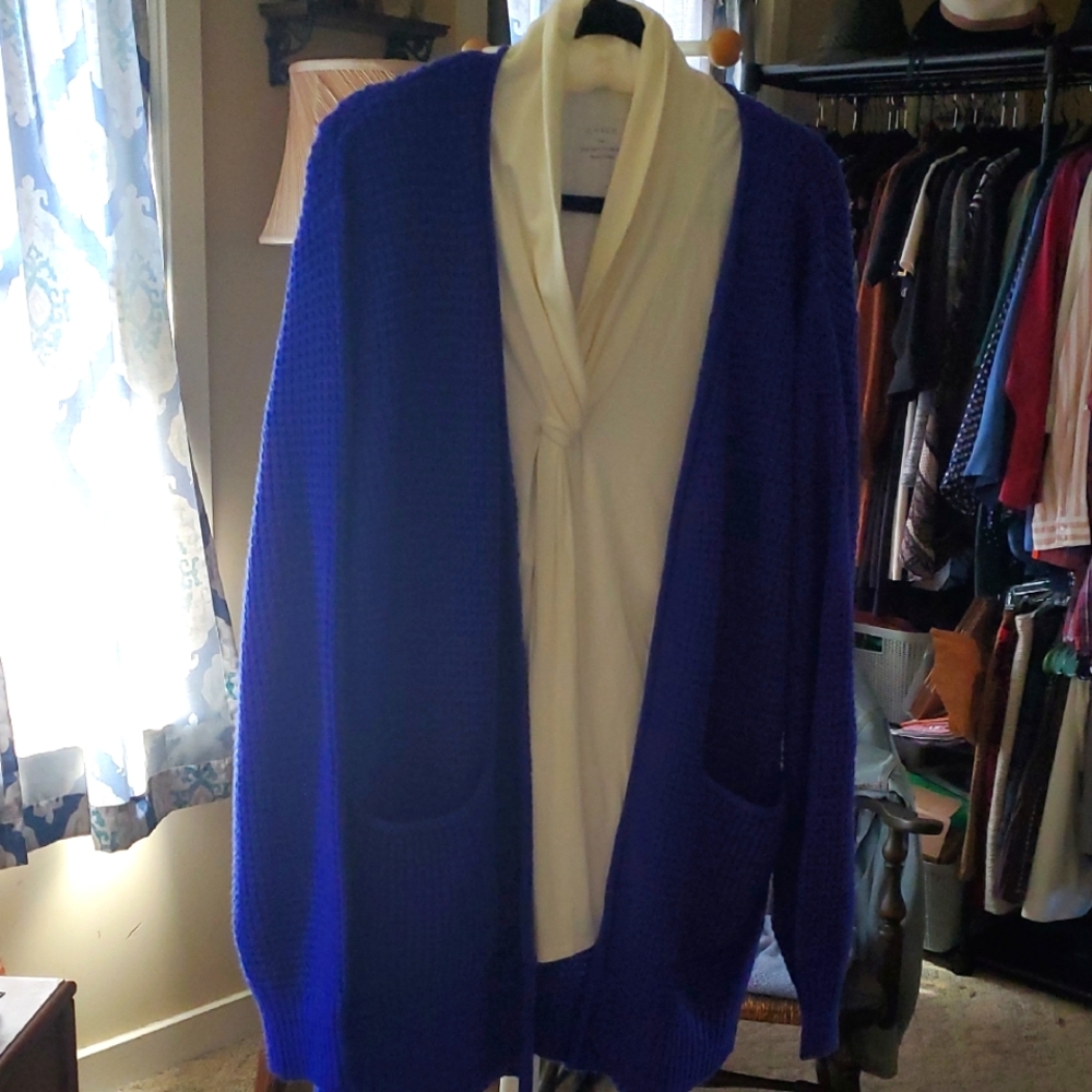 Zenana Royal Blue Cardigan 1X